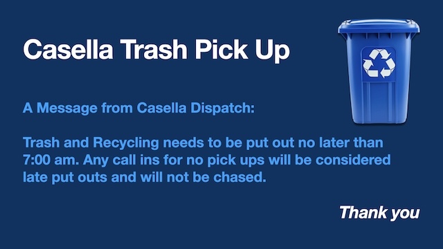 trash notice